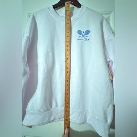 WILO The Label Small White Blue Tennis Crewneck Sweatshirt Melbourne Australia - Picture 7 of 10